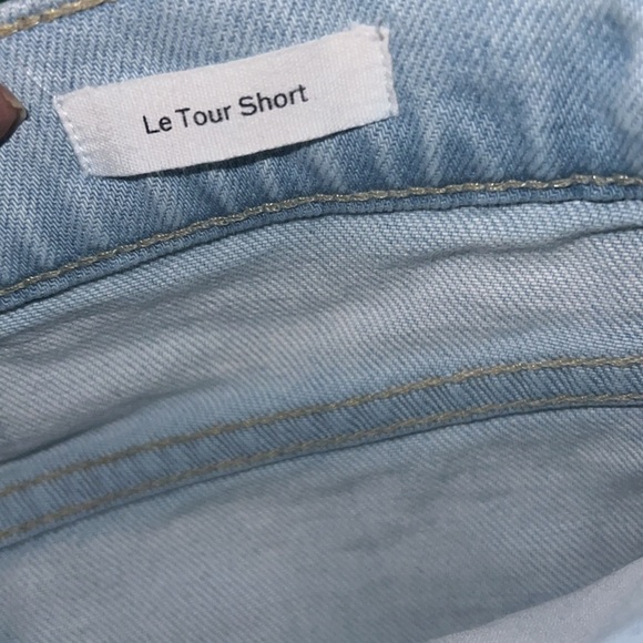 Frame Denim Le Tour Light Blue Denim Women's Shorts size 27 - Picture 5 of 9